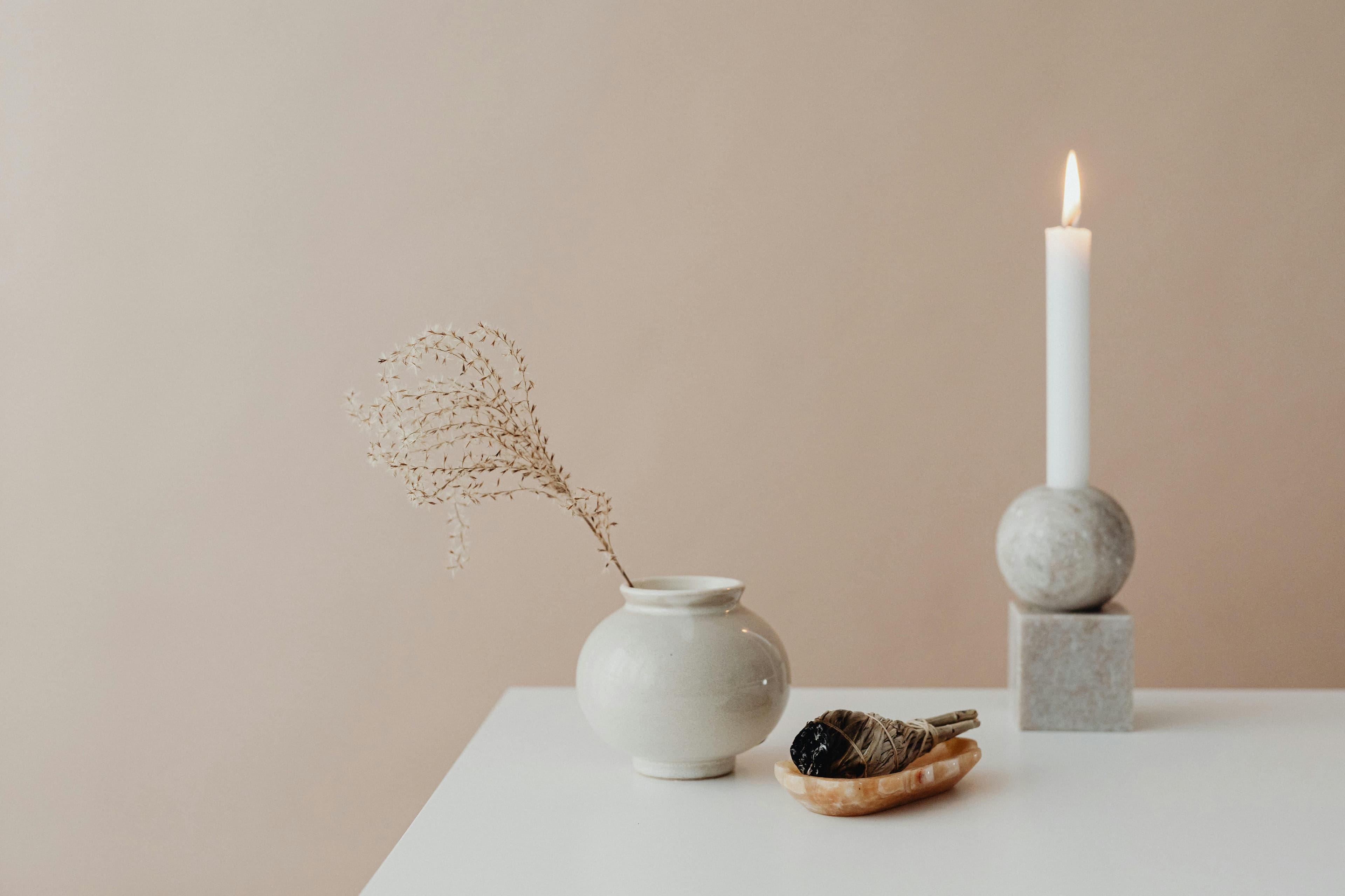 Ambiance Studio Néroli — bougie et vase